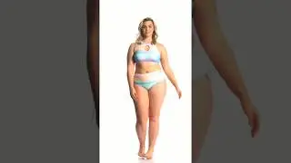 Raisins Curve Plus Size Santa Monica Palma Keyhole Bikini Top | SwimOutlet.com