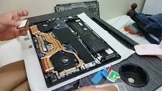 Asus Tuf Gaming A15 2022 Crucial P5 heatsink installation