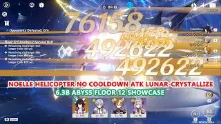 Noelle Helicopter No Cooldown Atk Lunar-Crystallize : 6.3b Abyss Floor 12 Showcase