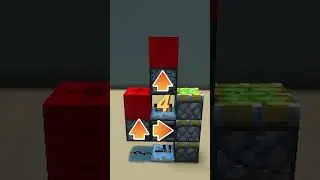 Простой вертикальный трёхпоршневой удлинитель &mdash; руководство #minecraft #minecraftbuilding #minecr...