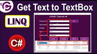 Get data from SQL server database to textbox directly in C# linq | ProgrammingGeek