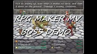 RPG Maker MV Boss Demo, featuring Yanfly, Low, and Euphlka