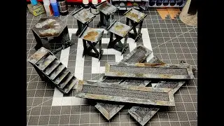 Modular sci-fi catwalks for wargaming & roleplaying games like Ashe Wastes and Star Wars Legion.