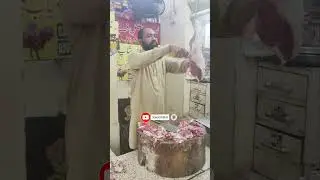 Gosht cutting skill }} gosht market }} Nadim beef shop }} Delhi Gate Lahore Pakistan #goatmeat #