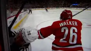 NHL Hockey fight - Sean Walker(Hurricanes)vs. Donovan Sebrango(Panthers)