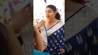 Kajol gets angry when she sees that the Durga Puja pandal is not ready #shortvideo
