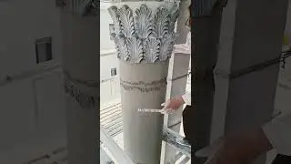 cement round pillar plastering work..#construction #short feed
