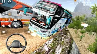 Bus Winspector QQ Trans Keren Banget Bunyiin Telolet Basuri Tor Monitor Lewat Jalan Ofroad -BUSSID