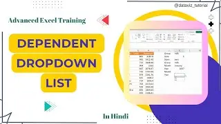 How to create Dependent Dropdown list in Excel (In Hindi)  