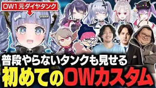 なぜか元プロになってるけっつんや普段やらないタンクをやったりの初めてのOWカスタム【夜乃くろむ/甘音あむ/dtto./ゆふな/常闇トワ/天帝フォルテ/YamatoN/ぺちゃんこ/ありけん/切り抜き】