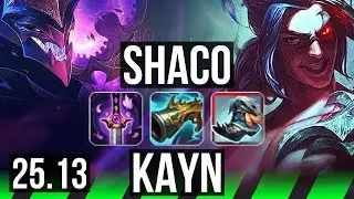 SHACO vs KAYN (JGL) | Legendary | KR Master | 25.13