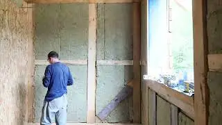 Ep22- Montat vata bazaltica si osb in interiorul barlogului mare.