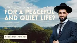 What Is The Real Recipe For A Peaceful And Quiet Life? - Rabbi Israel Yakobov