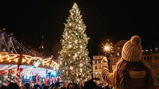 STRASBOURG Walking Tour 🇫🇷 | DAY to NIGHT Christmas Atmosphere | 4K
