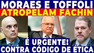 🔥 MORAES E TOFFOLI ATROPELAM FACHIN: Racha EXPLOSIVO no STF termina com ALMOÇO CANCELADO! URGENTE!🚨