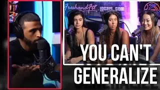 Asian girl gets schooled by Myron on Generalisation !! | Freshandfit Ft. Sneako