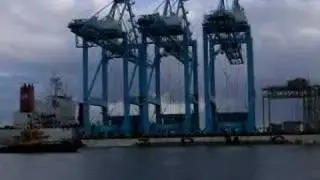 Delivery of 3 new ZPMC post panamax Cranes to APM(1)