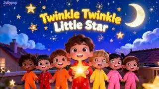 Twinkle Twinkle Little Star ⭐✨ | Lullaby Songs for Kids | Nursery Rhymes & Baby Songs | Jollypop