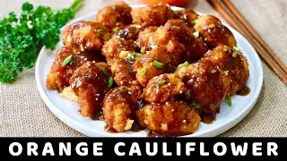 ORANGE CAULIFLOWER (VEGAN) | How To Cook Oil-free Cauli Wings | Frey and Maria