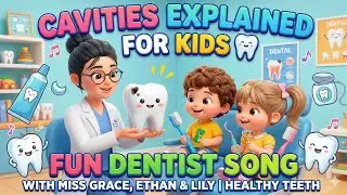 Cavities Explained for Kids 🦷 | Fun Dentist Song with Miss Grace, Ethan & Lily | Healthy Teeth