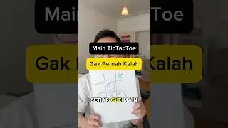 Cara pasti menang main Tic Tac Toe. #belajarsemenit #game #tictactoe #tips