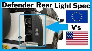 Land Rover Defender 2020 Smoked Model X Rear Lights Explained USA(SAE) / Europe(ECE)