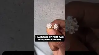 Watch Me HandMake My 1st Pair Of Diamond Earrings 🥇4 A Customer in Philly. #gold #miami #rolex