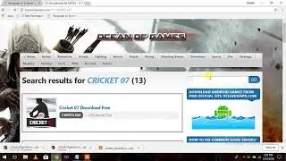 HOW TO DOWNLOAD CRICKET 07 ON PC