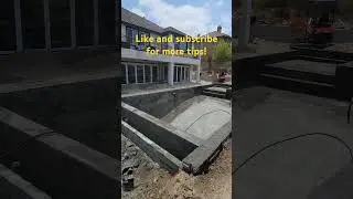 PRO TIP OF THE DAY!WATER YOUR POOL SHOTCRETE #shorts #viralcontent #trending #construction #pool.