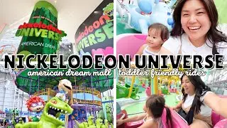 nickelodeon universe theme park at the american dream | toddler-friendly rides | experience & vlog