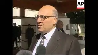 GAZA: NABIL SHAATH PALESTINIAN MINISTER OF PLANNING WRAP
