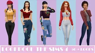 THE SIMS 4 LOOKBOOK (CAS) 👗👒 50 + LOOKS🎀👠 WITH BASEGAME OPTIONS  👗👒 NO CC!💖