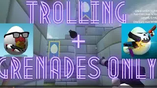 Challenge (Ep.3): Trolling Eggs + Grenades Only | Shell Shockers