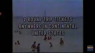 Registration for 2 Tickets to Continental United States 1992 Commercial