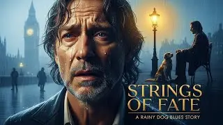 Strings of Fate 🌧️ Emotional Blues Rock Ballad for a Heavy Heart | Rainy Dog Blues Radio