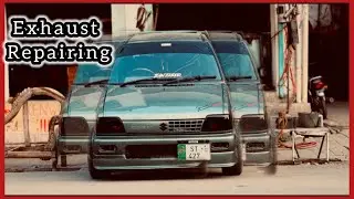 Finally exhaust repair hogya 🫶🏻✨/new surprise comming soon in Sha Allah ❤️/lamboo door mehran ❤️
