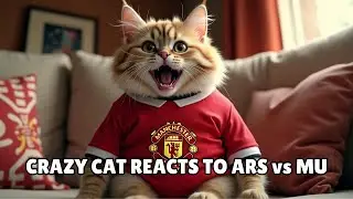 Barry The Red Devil Cat HILARIOUSLY Reacts to Arsenal vs Manchester United