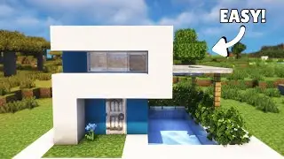 Minecraft: Small Modern House Tutorial🏠