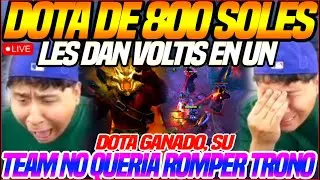 😲LA VOLTIS de la VOLTIS en DOTA de 800 soles😲MACARIUS se DESESEPER4, SU TEAM no queri ROMP3R TRONO