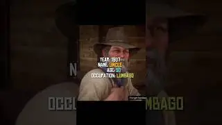 Evolution of Uncle #rdr2 #shorts #reddeadredemption #recommended