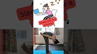 20-Second Energy Boost ⚡ | Quick Yoga Reset for Drowsy Moments | Yoga Life Hacks