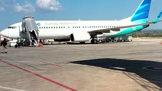 Take off GA 245 SRG - CGK Garuda Indonesia PK GMK Seat 41K  B737-800 NG