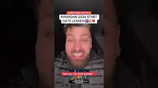 RAMADAN 2026 START DATE LEAKED!☪️😱😳 #ramadan #ramadan2026 #islam #muslim #shorts