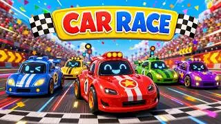 Car Race Song | Cars on the Road | Hot Wheels Race | Pixar Cars | Racing car Song | #kidssongs