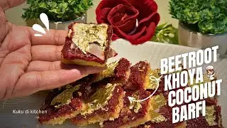 Two layers barfi | Diwali special | sweets recipe | easy cooking recipe | barfi | beetroot barfi