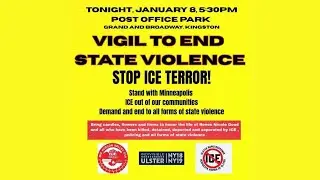 Vigil to End State Violence 1/8/2026