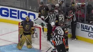 Marc-Andre Fleury Slashes Brandon Saad, Scrum Ensues
