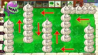 Plants vs Zombies Chomper vs Garlic vs 999 Zombies vs 99 Ladder Zombies