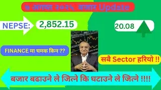 07/08/2025 || Daily NEPSE  Analysis || FINANCE &  MFG.|| बजारको Comeback हो ??