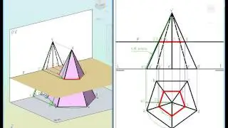SECCIONES PLANAS-1A-PIRAMIDE CON PLANO HORIZONTAL